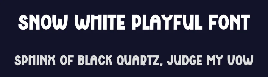 Snow White Playful Font by freshtypeink — Display Font — thumbnail 2