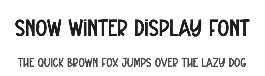 Snow Winter Display Font by andikastudio — Display Font
