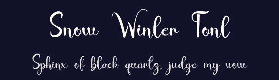 Snow Winter Font by fahmistudio99 — Script Handwritten Font — thumbnail 2