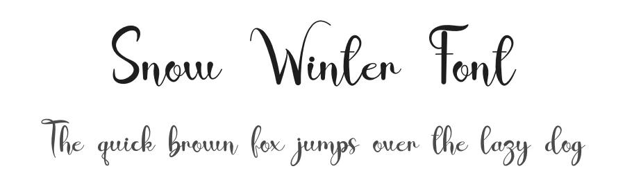 Snow Winter Font by fahmistudio99 — Script Handwritten Font