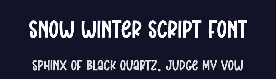 Snow Winter Script Font by creativeletter — Display Font — thumbnail 2