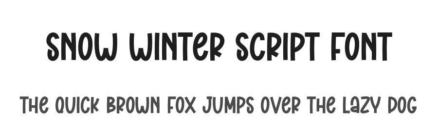 Snow Winter Script Font by creativeletter — Display Font
