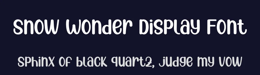 Snow Wonder Display Font by andikastudio — Display Font — thumbnail 2