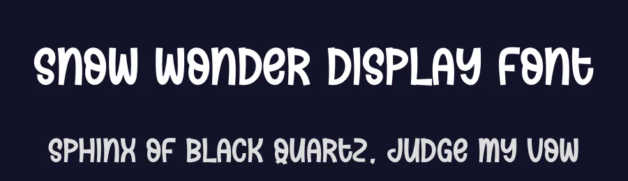 Snow Wonder Display Font by andikastudio — Display Font — thumbnail 2