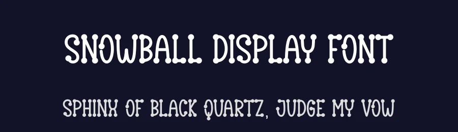 Snowball Display Font by andikastudio — Display Font — thumbnail 2
