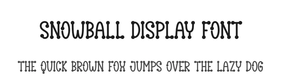 Snowball Display Font by andikastudio — Display Font