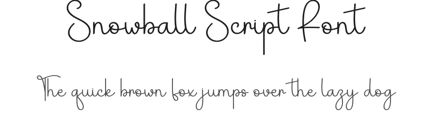 Snowball Script Font by andikastudio — Script Handwritten Font