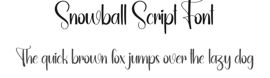 Snowball Script Font by creativeletter — Script Handwritten Font