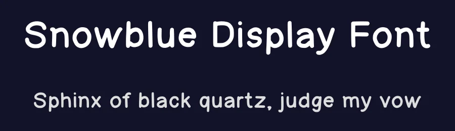 Snowblue Display Font by Craftedtype — Decorative Font — thumbnail 2
