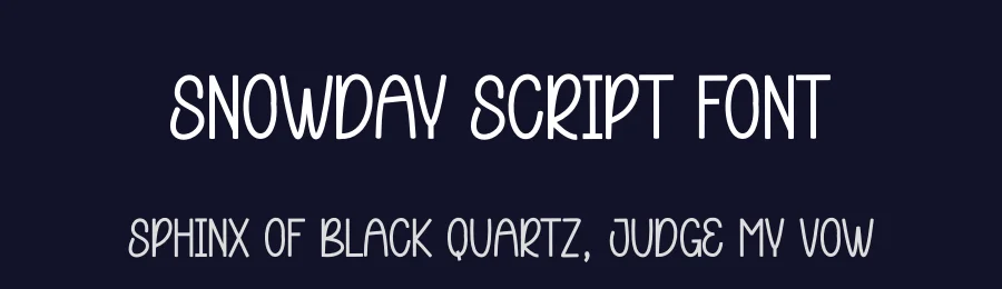 Snowday Script Font by andikastudio — Display Font — thumbnail 2