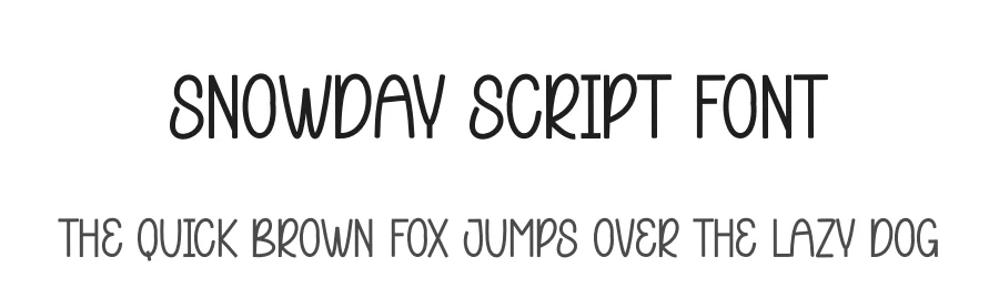 Snowday Script Font by andikastudio — Display Font