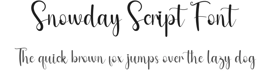 Snowday Script Font by andikastudio — Script Handwritten Font