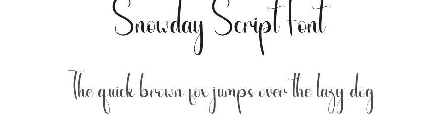 Snowday Script Font by andikastudio — Script Handwritten Font