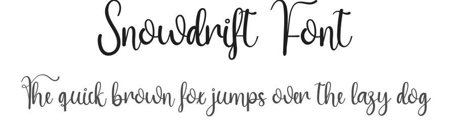 Snowdrift Font by andikastudio — Script Handwritten Font