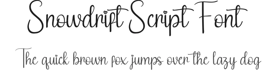 Snowdrift Script Font by andikastudio — Script Handwritten Font