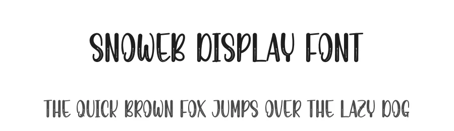 Snoweb Display Font by creativeletter — Display Font