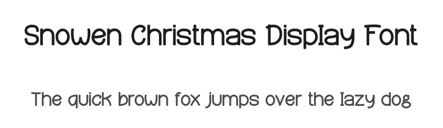 Snowen Christmas Display Font by Maiko Hatta — Decorative Font