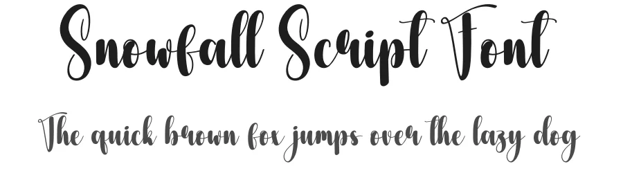 Snowfall Script Font by creativeletter — Script Handwritten Font