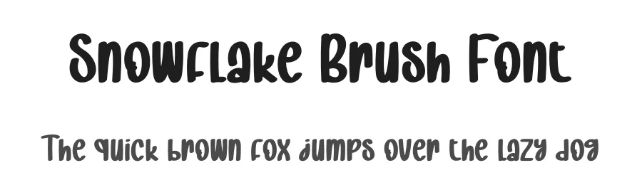 Snowflake Brush Font by creativeletter — Display Font