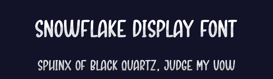 Snowflake Display Font by andikastudio — Display Font — thumbnail 2