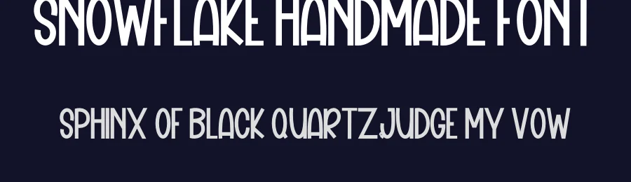 Snowflake Handmade Font by inermediaSTUDIO — Display Font — thumbnail 2