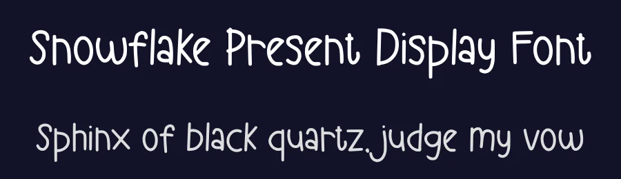 Snowflake Present Display Font by Craftedtype — Decorative Font — thumbnail 2