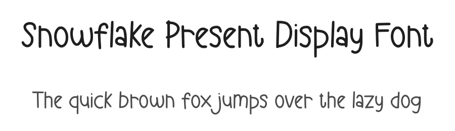 Snowflake Present Display Font by Craftedtype — Decorative Font