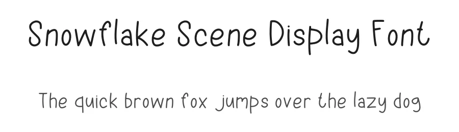 Snowflake Scene Display Font by Craftedtype — Decorative Font