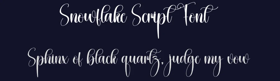 Snowflake Script Font by creativeletter — Script Handwritten Font — thumbnail 2