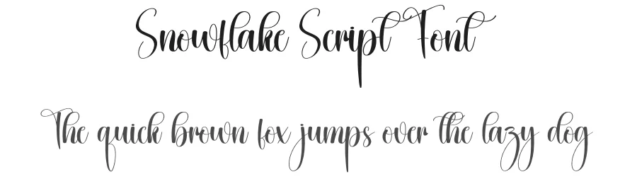 Snowflake Script Font by creativeletter — Script Handwritten Font