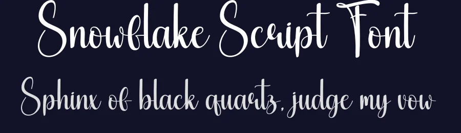 Snowflake Script Font by creativeletter — Script Handwritten Font — thumbnail 2