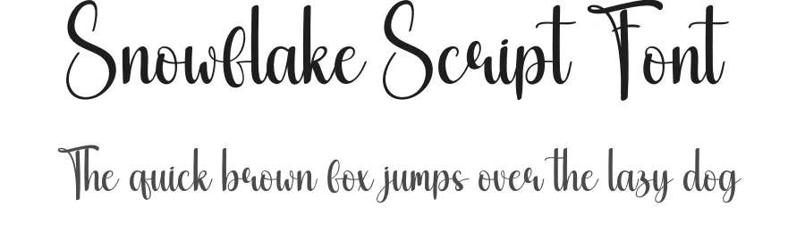 Snowflake Script Font by creativeletter — Script Handwritten Font
