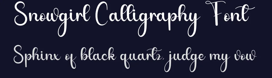 Snowgirl Calligraphy Font by andikastudio — Script Handwritten Font — thumbnail 2