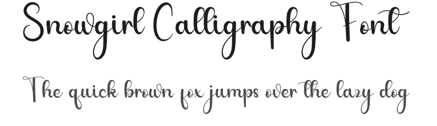 Snowgirl Calligraphy Font by andikastudio — Script Handwritten Font