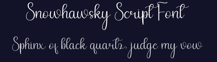 Snowhawsky Script Font by andikastudio — Script Handwritten Font — thumbnail 2