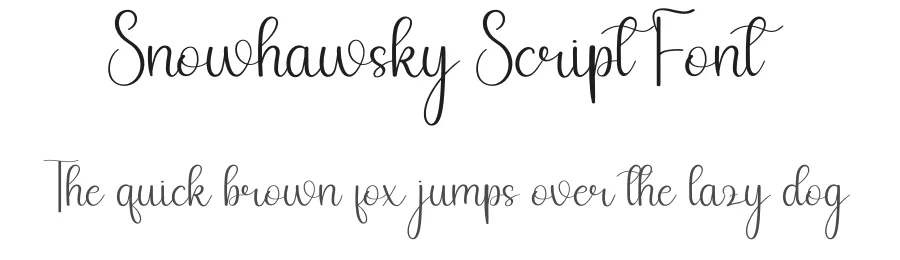 Snowhawsky Script Font by andikastudio — Script Handwritten Font