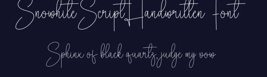 Snowhite Script Handwritten Font by creativeletter — Script Handwritten Font — thumbnail 2