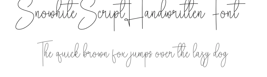 Snowhite Script Handwritten Font by creativeletter — Script Handwritten Font