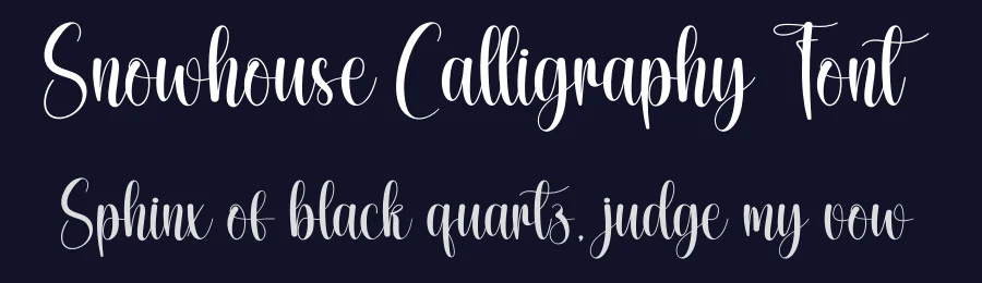 Snowhouse Calligraphy Font by creativeletter — Script Handwritten Font — thumbnail 2