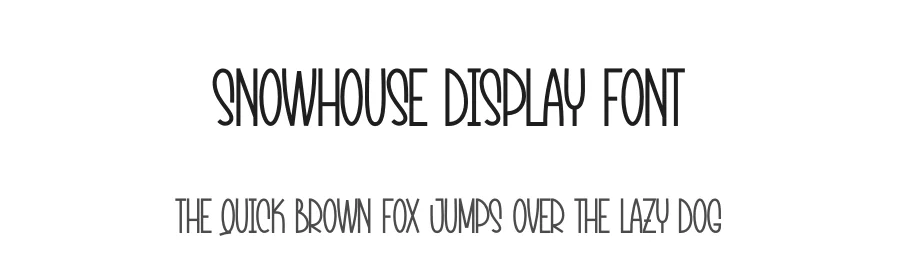 Snowhouse Display Font by creativeletter — Display Font