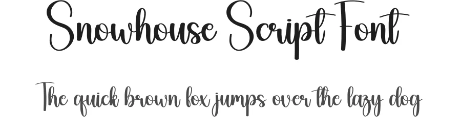 Snowhouse Script Font by andikastudio β Script Handwritten Font