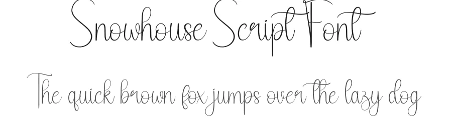 Snowhouse Script Font by andikastudio — Script Handwritten Font