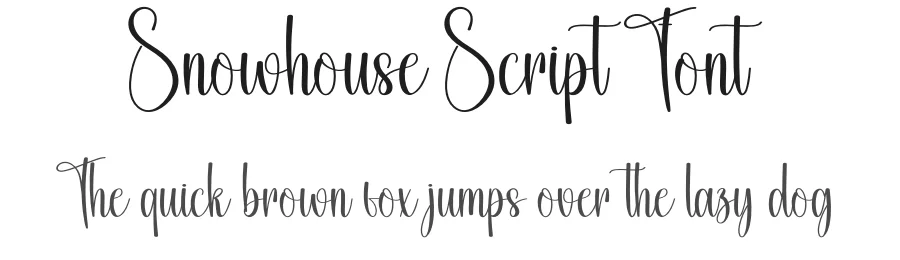 Snowhouse Script Font by creativeletter — Script Handwritten Font