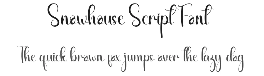 Snowhouse Script Font by andikastudio — Script Handwritten Font