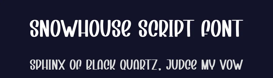 Snowhouse Script Font by creativeletter — Display Font — thumbnail 2