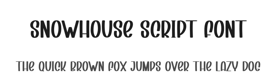 Snowhouse Script Font by creativeletter — Display Font