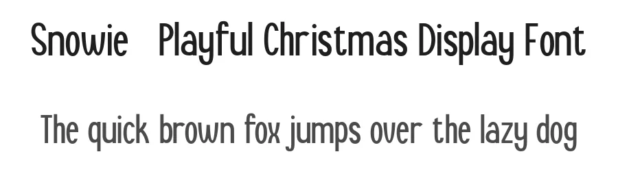 Snowie – Playful Christmas Display Font by Artisan Template — Display Font