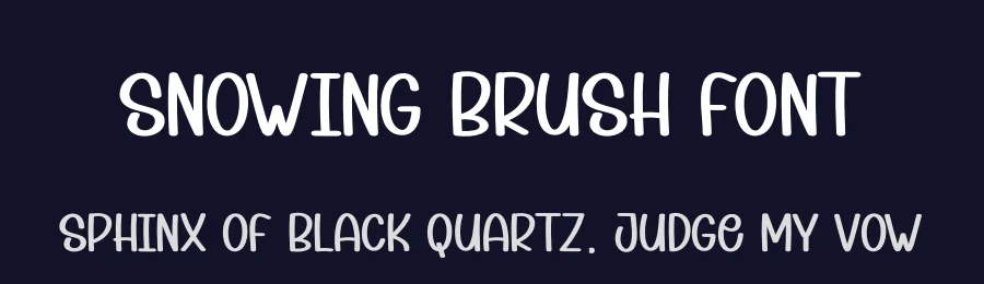 Snowing Brush Font by andikastudio — Display Font — thumbnail 2
