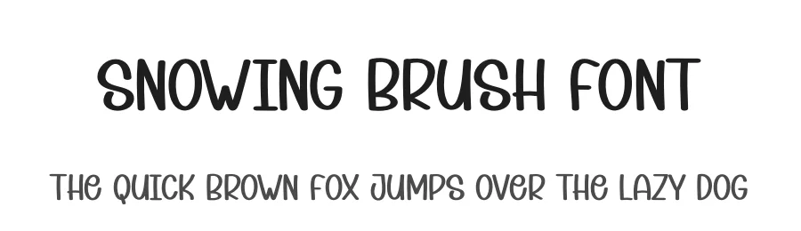 Snowing Brush Font by andikastudio — Display Font
