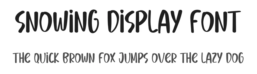 Snowing Display Font by inermediaSTUDIO — Script Handwritten Font